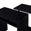Bureau noir avec plateau pour clavier et espace de rangement pour ordinateur avec de nombreuses possibilités de rangement