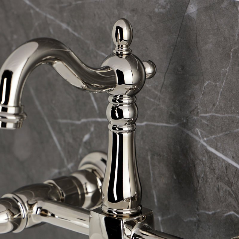 Robinet pont en laiton Tudor, Nickel