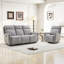 Ensemble de salon inclinable manuel 2 pièces en chenille moderne 2 pièces-1801774693