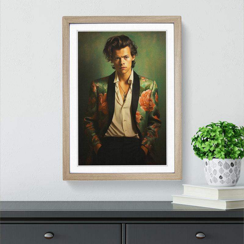 Harry Styles Classicism No.2 - Framed Print, Oak, 46cm H x 34cm W x 2cm D