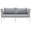 Causeuse d'extérieur en aluminium Harmony-107006729