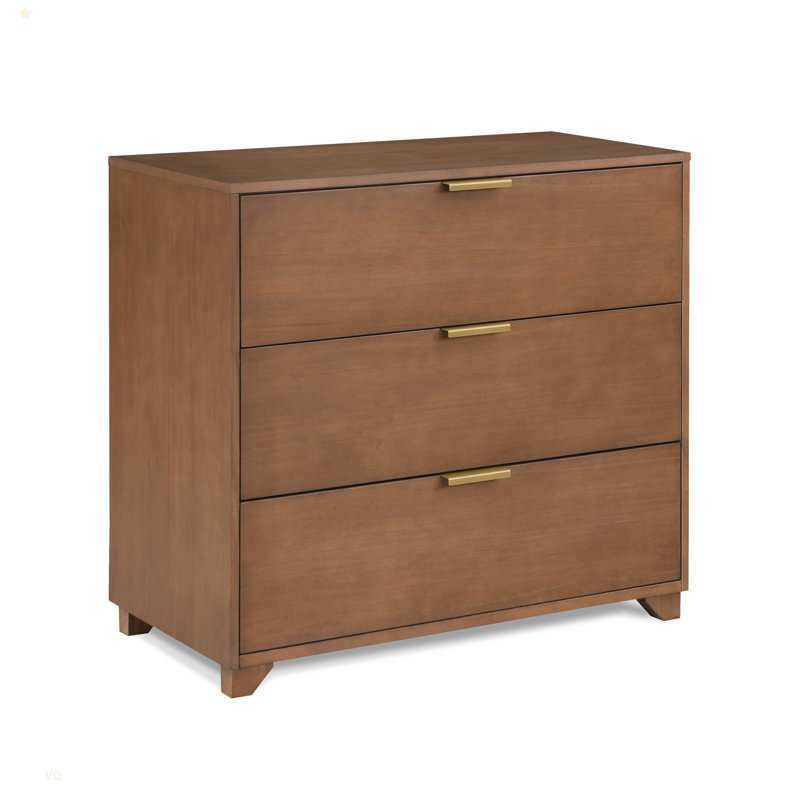Commode 3 tiroirs Pixie, Noyer