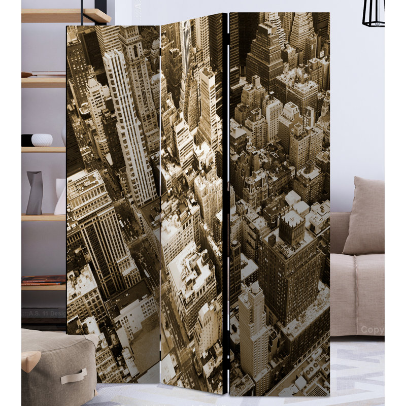 Mnatsagan 172cm H Folding Room Divider, 3