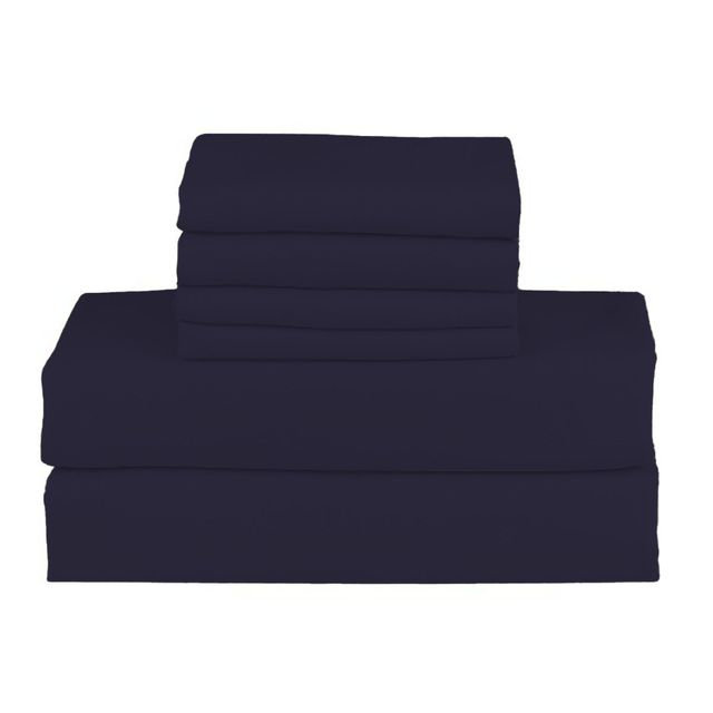 Ensemble de draps rafraîchissant et respirant Hotel Luxurious, Ensemble de draps pour lit double + 4 taies d'orei, Purple