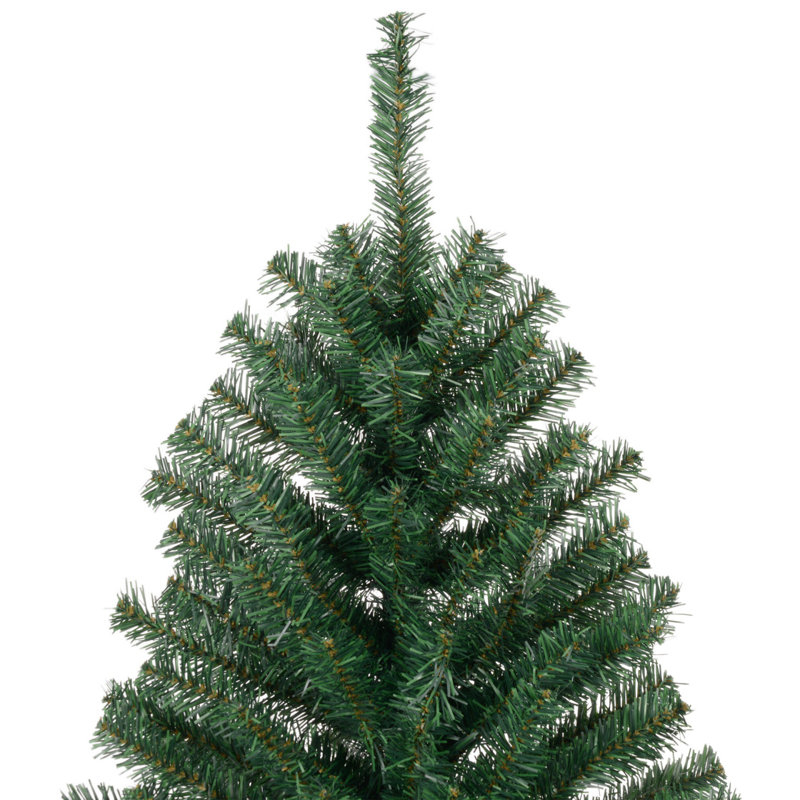 Sapin de Noël artificiel mince de 8 pi de hauteur avec lumières réalistes et 1168 pointes HOMcom, vert