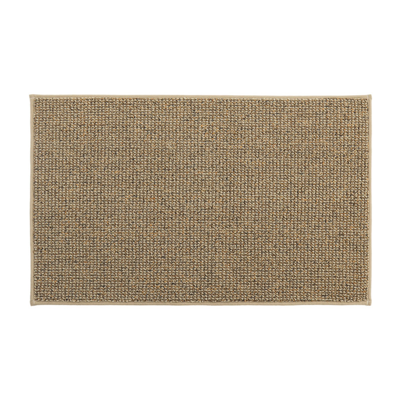 Non-Slip Solid Color Doormat, Beige, 50cm W x 80cm L