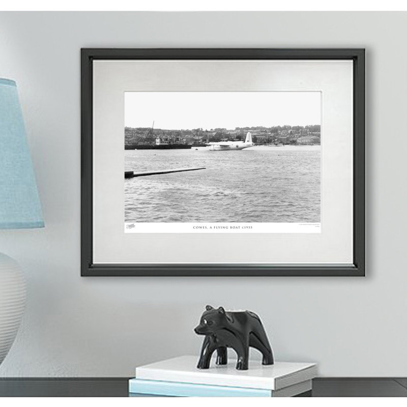 Cowes, A Flying Boat C1955 - Single Picture Frame Print, 60cm H x 80cm W x 2.3cm D