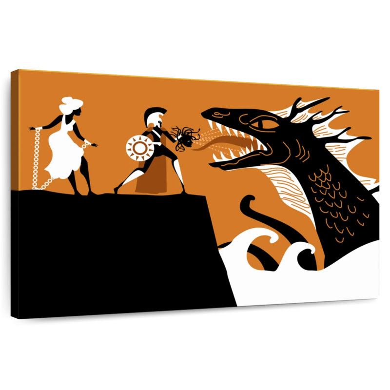 Perseus Saving Andromeda, 16" H x 24" W
