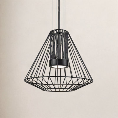 Arctic Single - Light Dimmable LED Geometric Chandelier