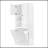Tall Storage Cabinet With Adjustable Shelves, Large Flip-Out Basket & Enclosed Cabinets – Perfect For Bathroom, Living Room, Or Office, MDF Material With Aluminum Alloy Handles-977963257