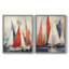 NAUTICAL Series CDVI - reproduction encadrée de qualité supérieure - prête à être accrochée - aucun clou requis - aucun clou requis-2120112203-2120112201