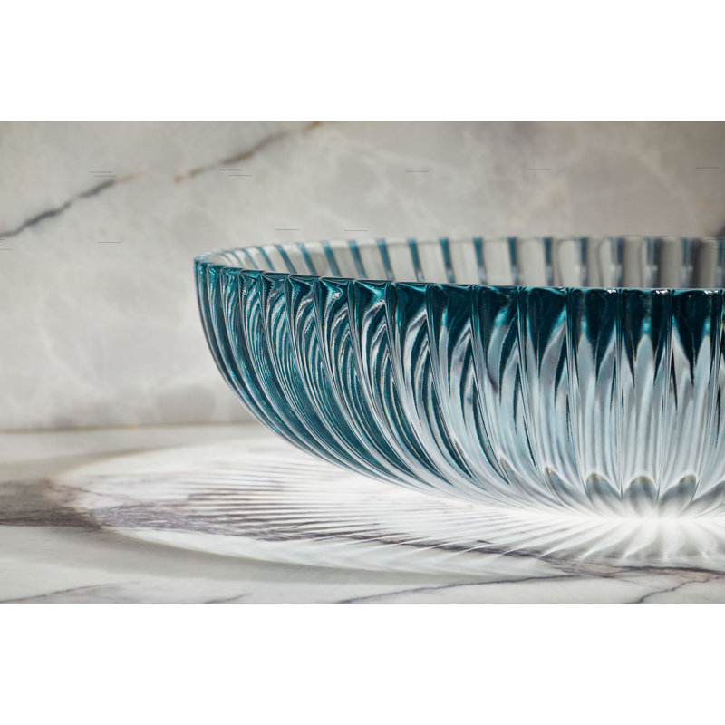 Salute Vessel Bathroom Sink, Translucent Dusk