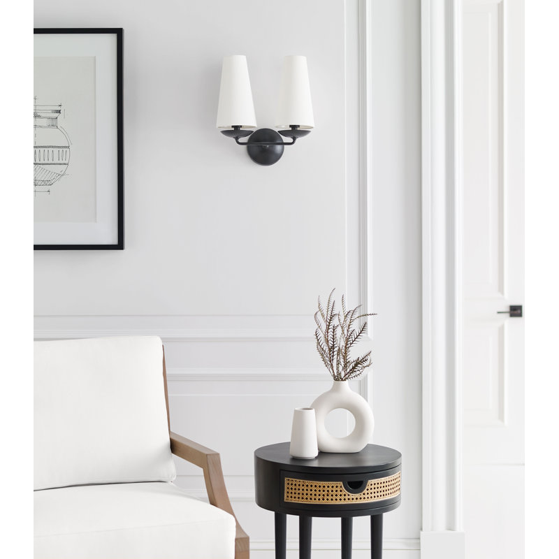 AERIN Fontaine Double Sconce, Aged Iron