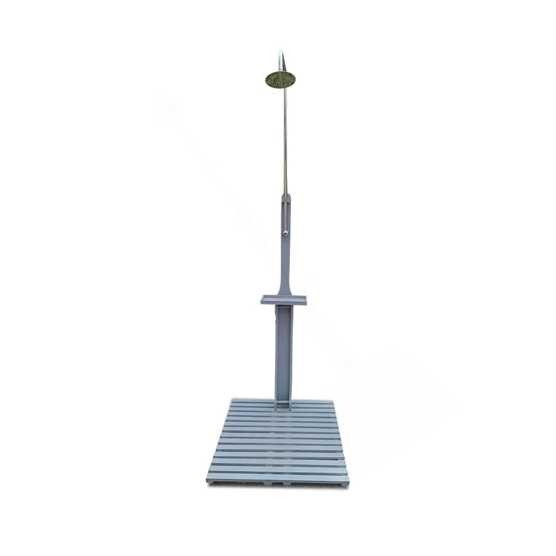 Douche de jardin extérieure avec panneau de châssis, pour piscine, patio, terrasse, jardin, bois