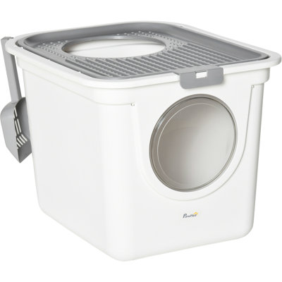 Plastic Enclosed Litter Box