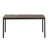 Rary Computer Writing Desk, 63 Inch, Black Metal Frame, Brown Wood Top-109660903-109660907