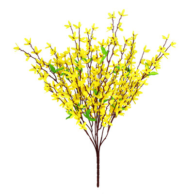 Bouquet de tiges de fleurs artificielles Forsythia