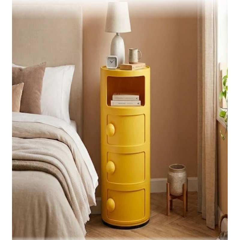 Srinav Plastic Closet Shelving, Yellow