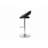 Pippins 32.75 In. H Black And Chrome Low Back Metal Bar Stool With Faux Leather Seat Set Of 2