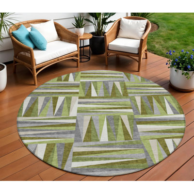Tapis d'intérieur rond 8 po