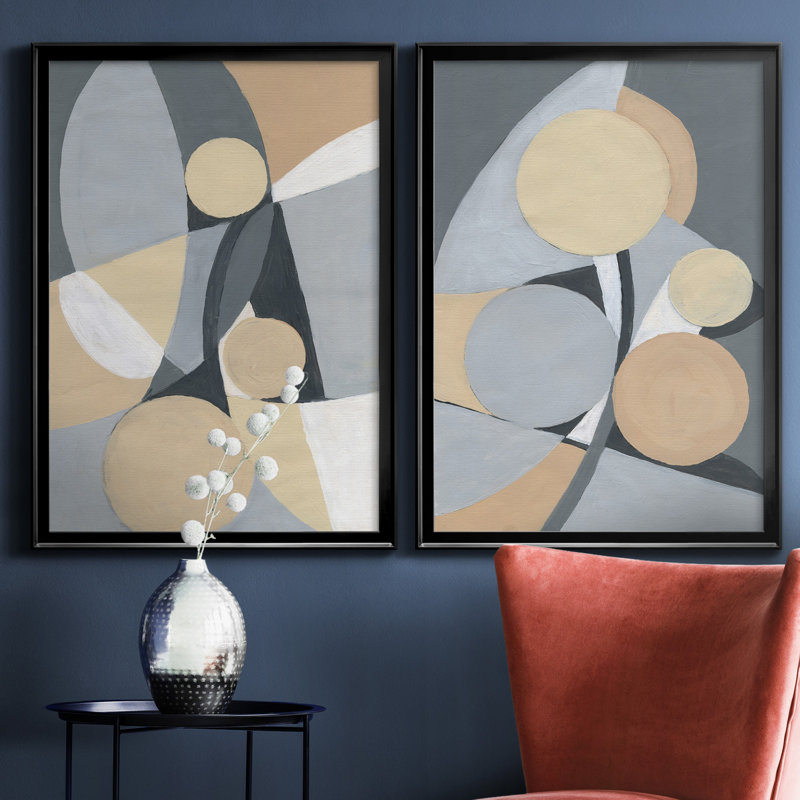 Millenium I - ensemble de 2 reproductions d'art, Pas de tapis, H 31,5 po x l 47 po x P 1,5 po, H 26,5 po x l 73 po x P 1,5 po