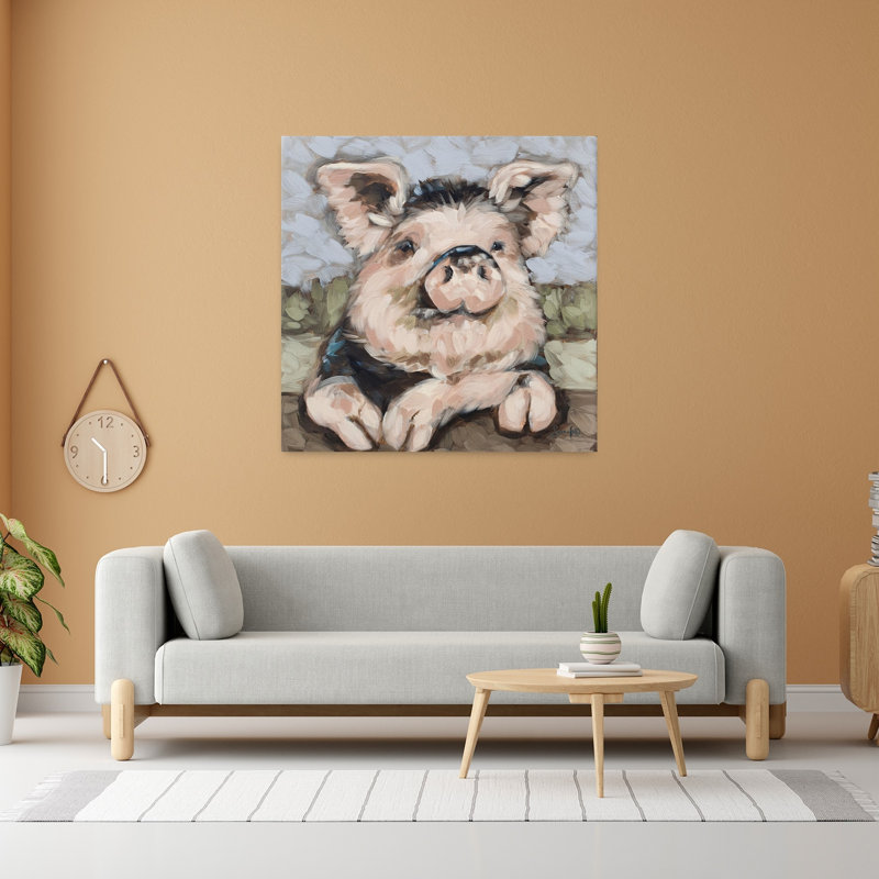 Art animalier contemporain Butterball, H 48 po x l 48 po