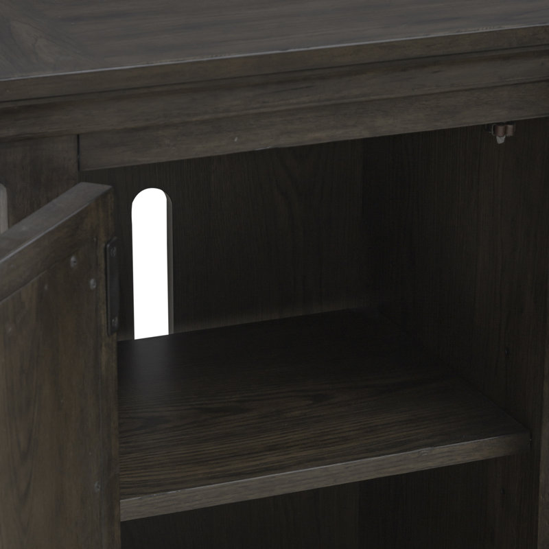 Saben 76" TV Console - Saddle Brown