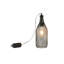 Lampe suspendue décorative 12,5 po en métal noire alimentée par pile