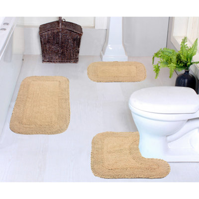 Radiant Collection 100% Cotton Bath Rug with Spray Latex Backing