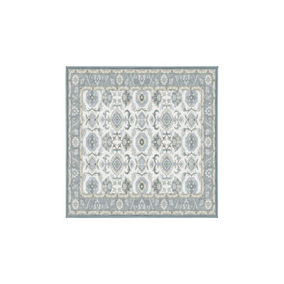Tapis oriental en chenille / polyester tissé à la main Flem