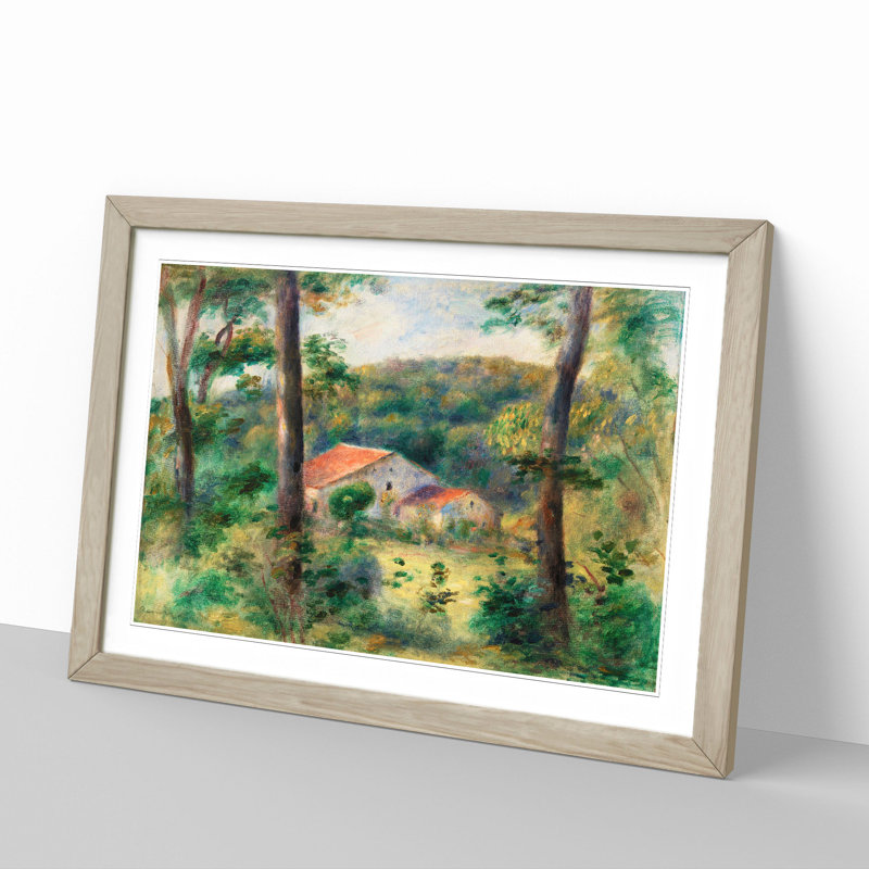 Environs of Briey by Pierre-Auguste Renoir - Picture Frame Painting, Oak, 36cm H x 48cm W x 2cm D