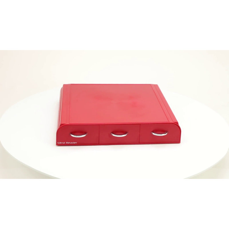 Red Wood Veneer Coffee Pod Drawer for 36 Capsules