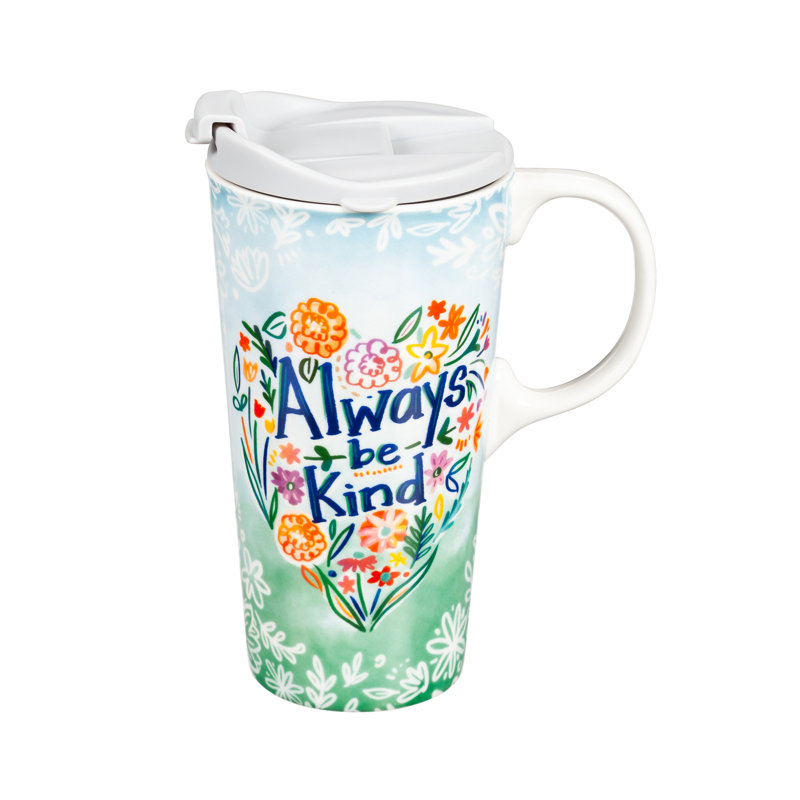 17 oz. Tasse de voyage en céramique