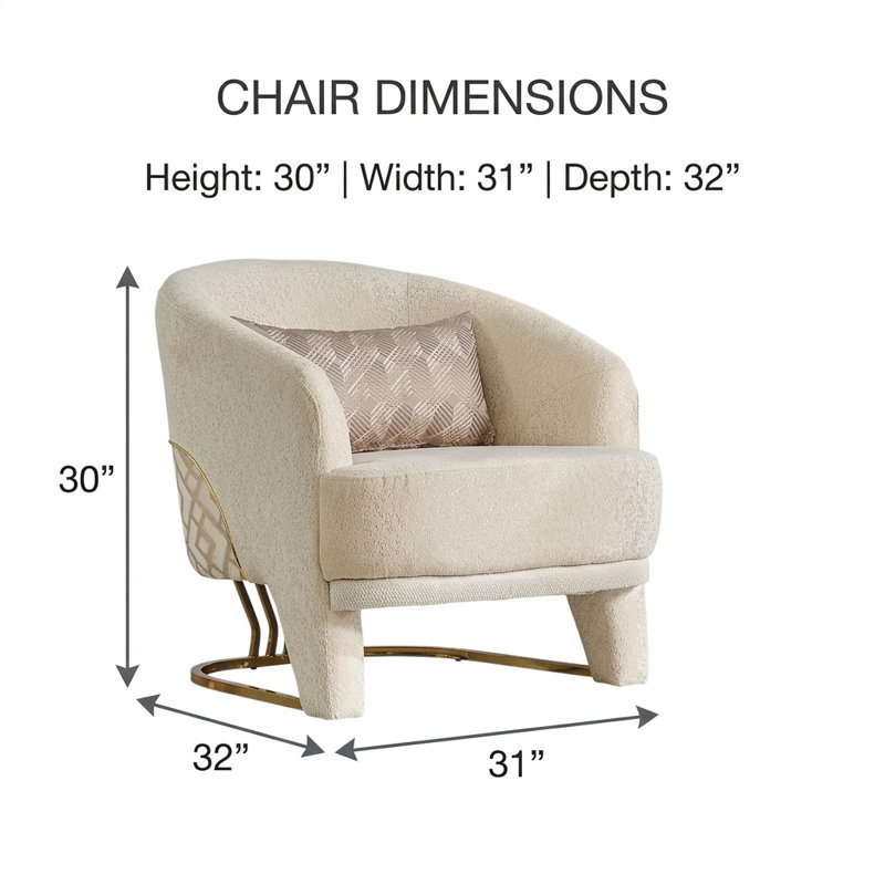 Ensemble de salon 4 pièces Gilly, 4 Pieces: 1 sofa, 1 loveseat, 2 chair