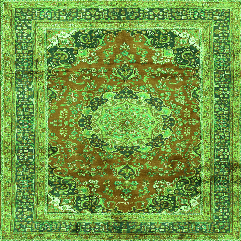 Chenille Oriental Indoor Rug, Square 8'