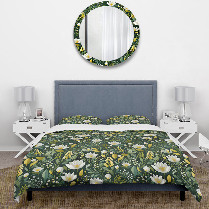 Ensemble de housse de couette Meadow Greenery Botanical Green II - Botanical