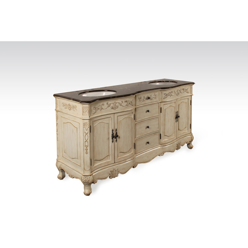 Ensemble de meuble-lavabo de salle de bain double 72 po Everard