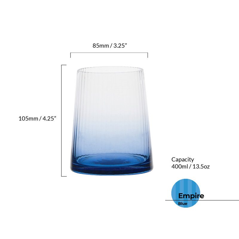 Empire 13.5oz. Drinking Glass Set