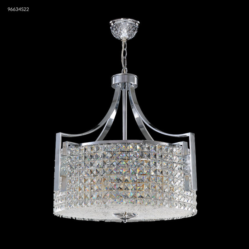 Contemporary 12 - Light Chandelier, Swarovski Spectra