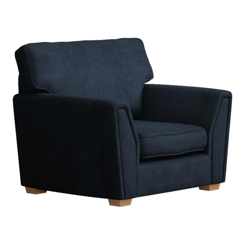 Upholstered Armchair, Forest Green