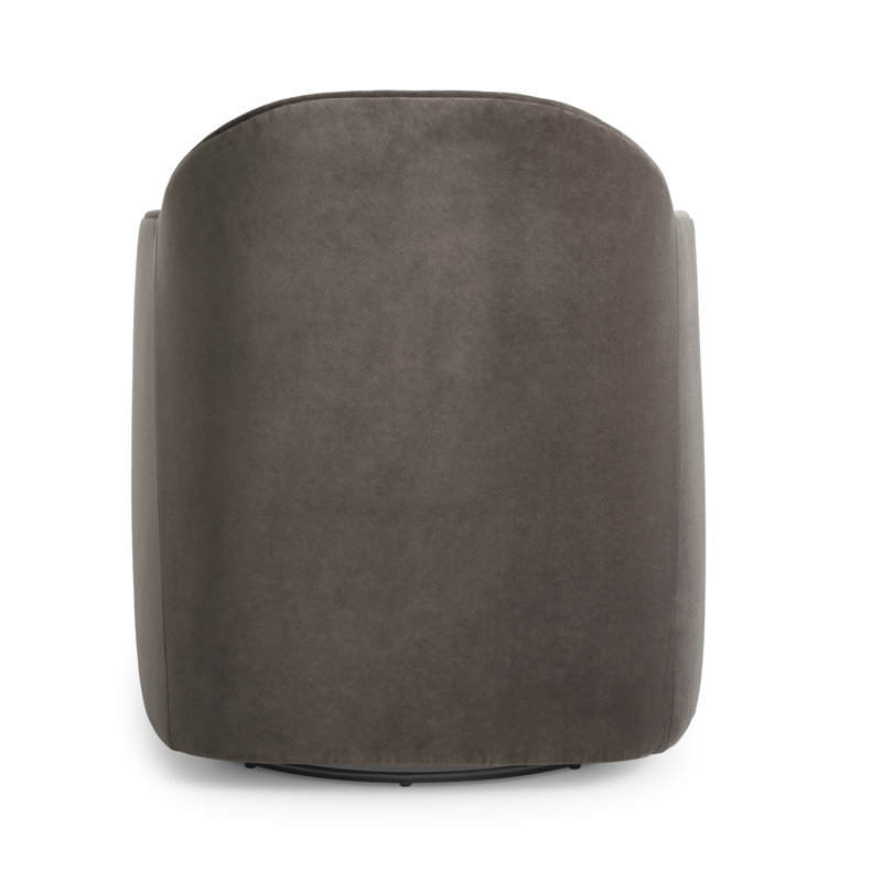 About Face Swivel Armchair, Storm Velvet Velvet