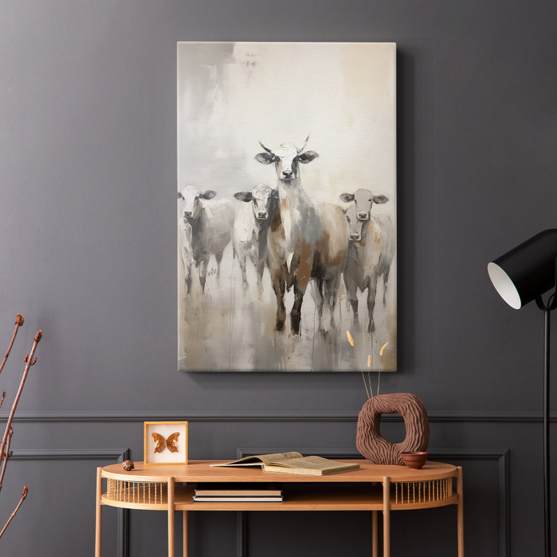 ANIMALS Series CCXCV - Toile tendue avec châssis Premium - Prêt à être accroché, H 48 po x l 32 po