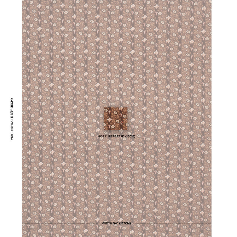 La Rue Stripe Fabric, Cognac