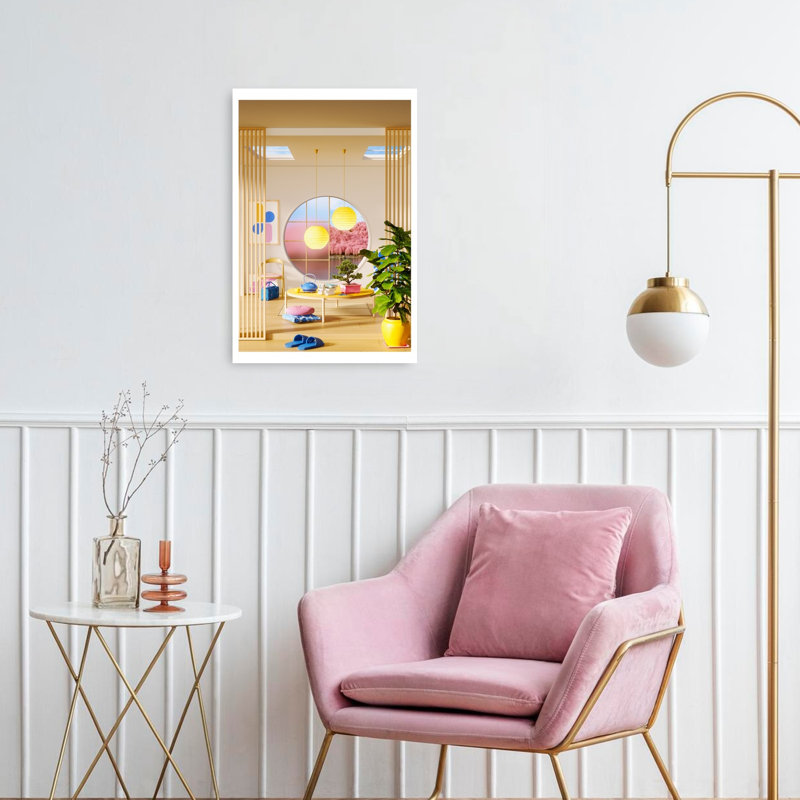 Reproduction d'art mural japonais, H 24 po x l 16 po