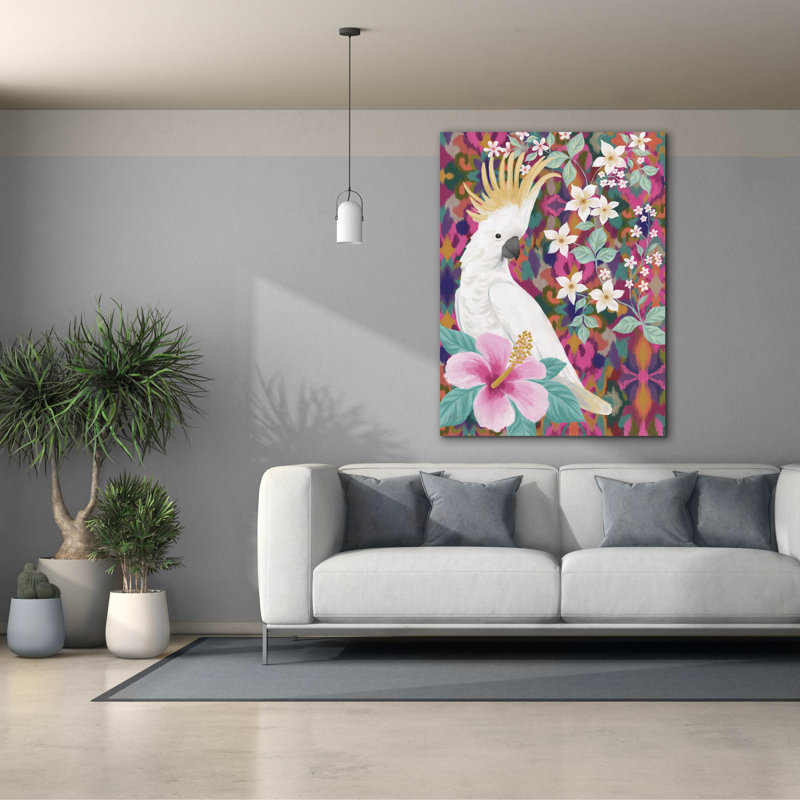  «Cool Cockatoo» par Cat Thurman Designs, art mural sur toile, 40 po x 54 po, H 54 po x l 40 po