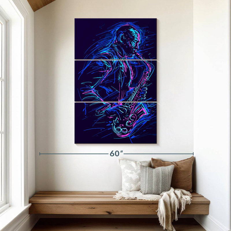 Abarca Abstract Jazz, 50" H x 32" W