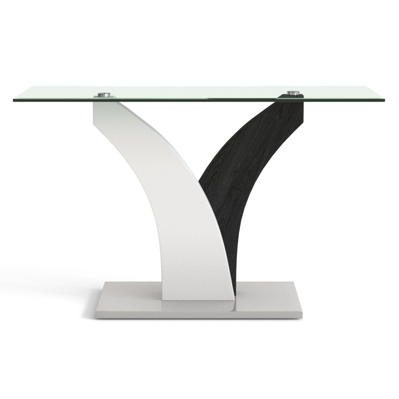 Jamel 48'' Glass Top Console Table
