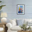 Flotte de voiles colorées, reproduction encadrée sous verre, design par LSR Design Studio-1968440941-1968440942