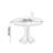 Dark Brown Durable Multi-functional Round Table-1770732841