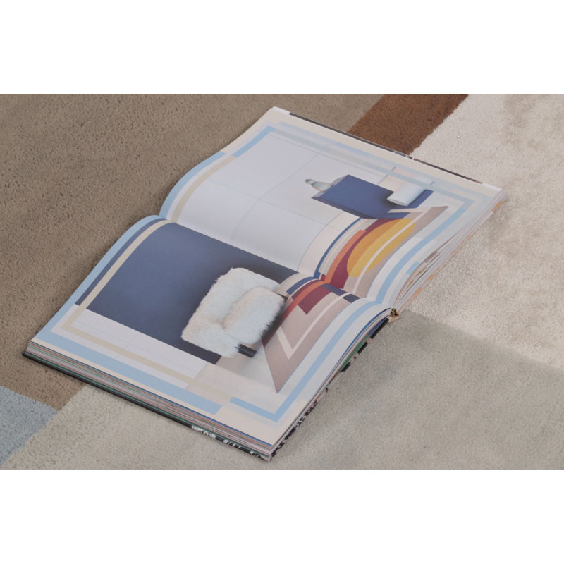 Mid Century Modern Handmade Wool Area Rug